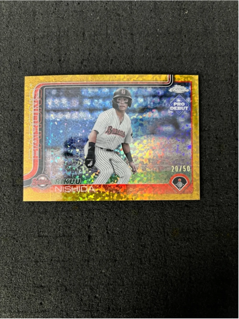 Rikuu Nishida - 2025 Topps Pro Debut Chrome - Gold Mini Diamond #20/50 - Picture 1 of 2
